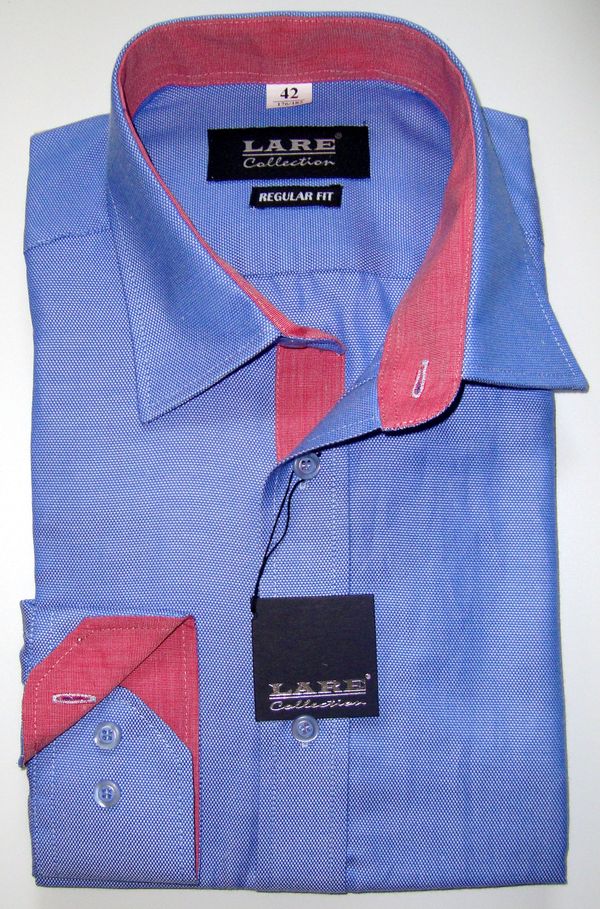 Vzorované pánské košile s DLOUHÝM rukávem - REGULAR FIT a SLIM FIT-THOMAS T116