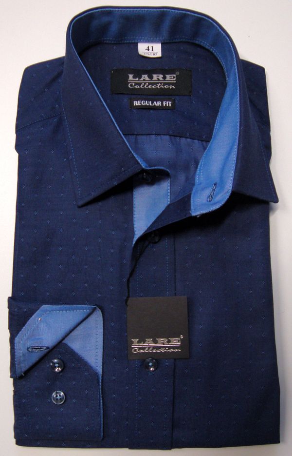 Vzorované pánské košile s DLOUHÝM rukávem - REGULAR FIT a SLIM FIT-THOMAS T166