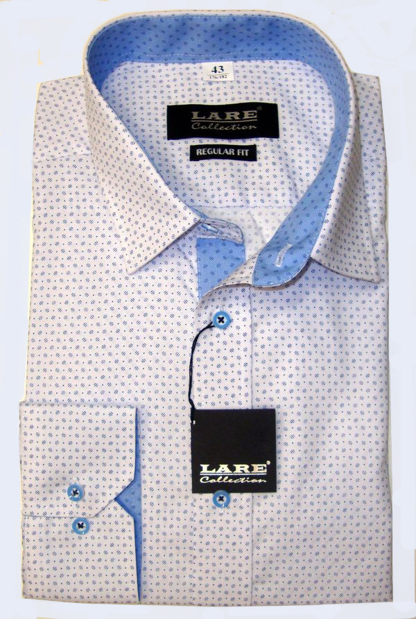 Vzorované pánské košile s DLOUHÝM rukávem - REGULAR FIT a SLIM FIT-GALLANT G151
