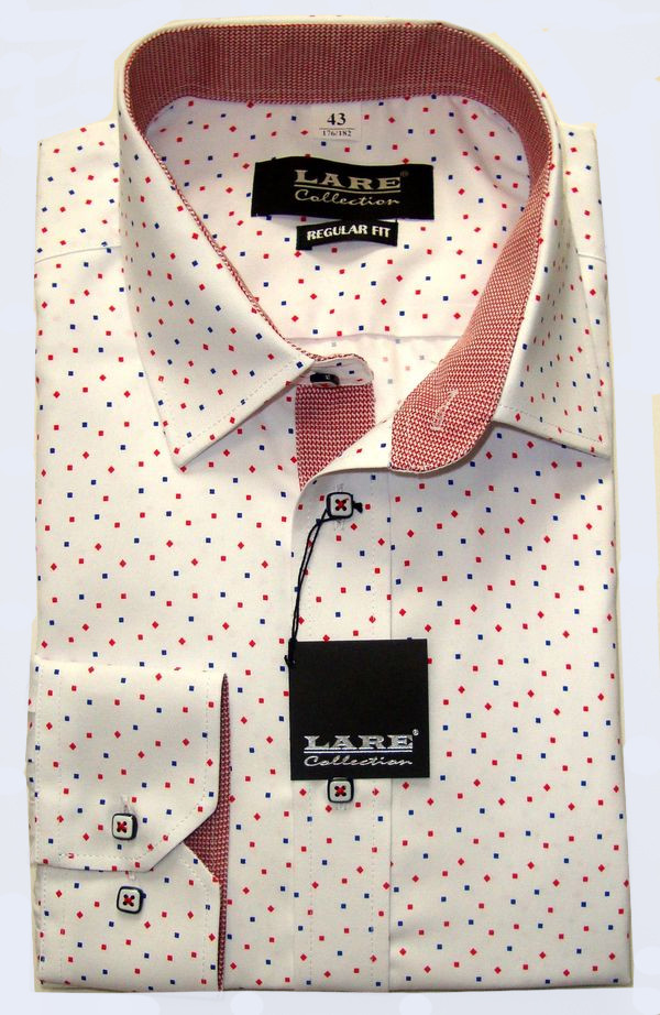 Vzorované pánské košile s DLOUHÝM rukávem - REGULAR FIT a SLIM FIT-GALLANT G180