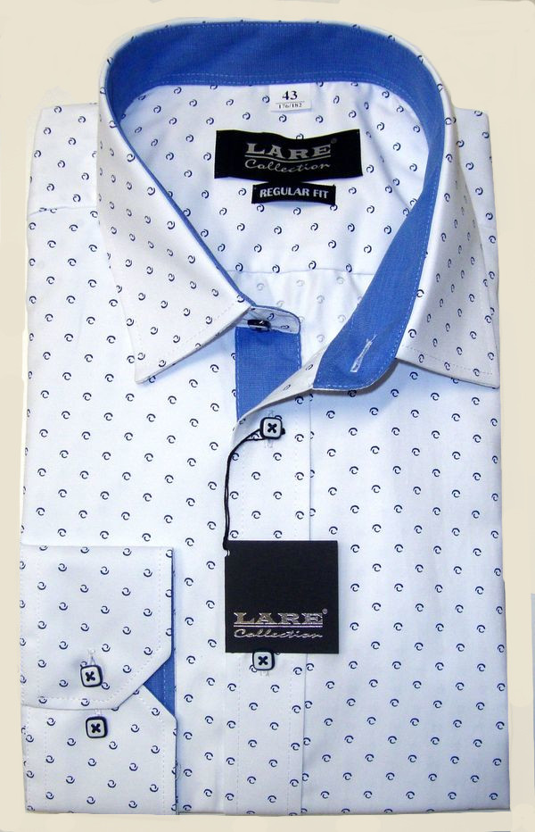 Pánské košile VZOR - DLOUHÝ rukáv - REGULAR FIT a SLIM FIT-GALLANT G187