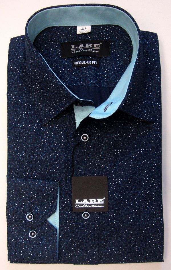 Vzorované pánské košile s DLOUHÝM rukávem - REGULAR FIT a SLIM FIT-GALLANT G212