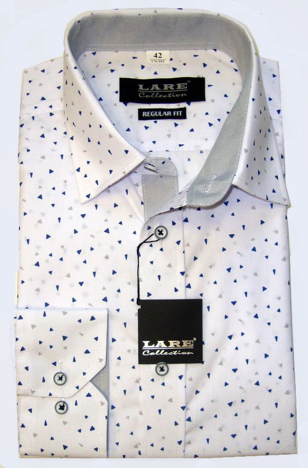 Vzorované pánské košile s DLOUHÝM rukávem - REGULAR FIT a SLIM FIT-GALLANT G222