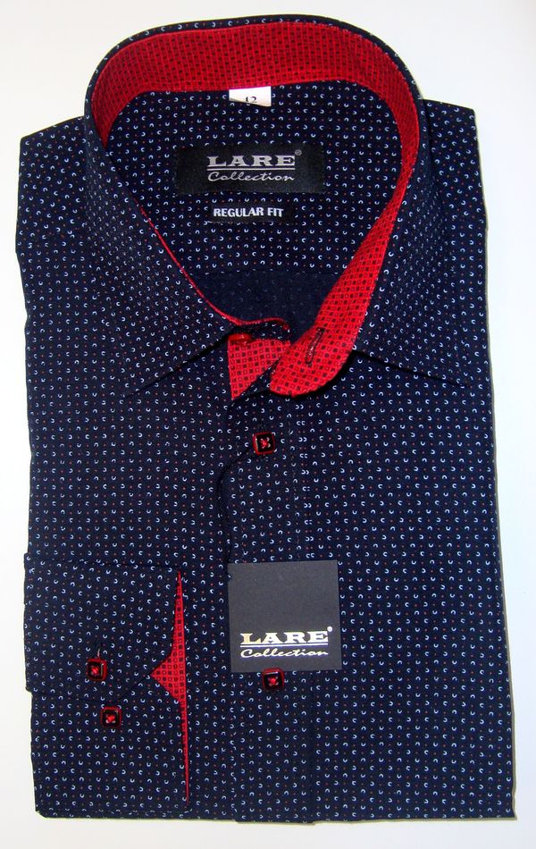 Vzorované pánské košile s DLOUHÝM rukávem - REGULAR FIT a SLIM FIT-GALLANT G209