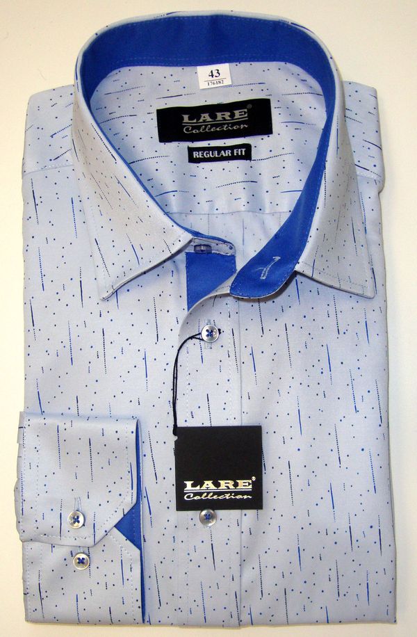 Vzorované pánské košile s DLOUHÝM rukávem - REGULAR FIT a SLIM FIT-GALLANT G223