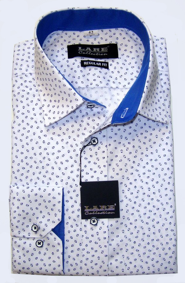 Vzorované pánské košile s DLOUHÝM rukávem - REGULAR FIT a SLIM FIT-GALLANT G240